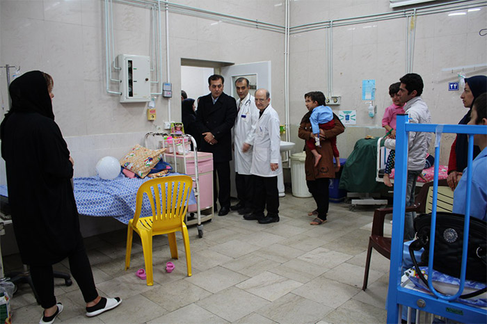 بازدید سرپرست دانشگاه علوم پزشکی بابل از مرکز آموزشی درمانی کودکان  امیرکلا